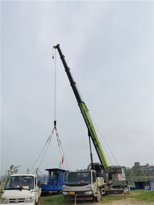 开原市桥梁建设吊装案例